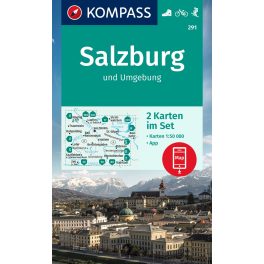   Salzburg és környéke turistatérkép szett (WK 291) - Kompass