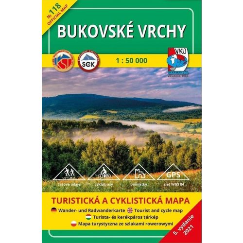 Bukovské Hills, hiking map (HM 118) - VKU