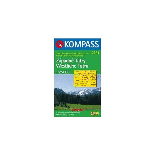Western Tatra Mountains, hiking map (WK 2131) - Kompass