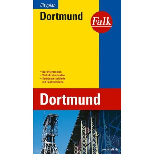 Dortmund, city map - Falk