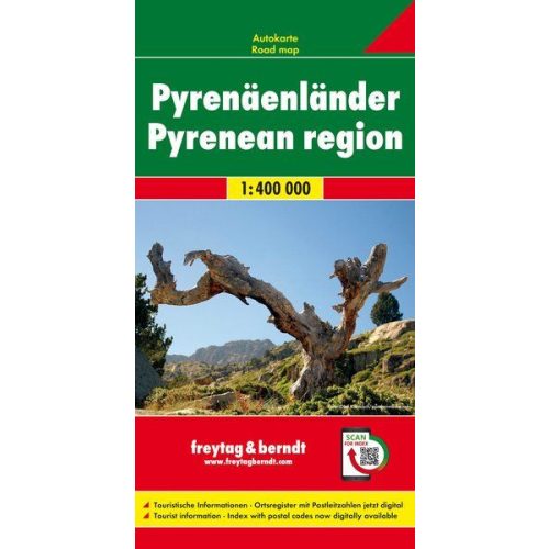 Pyrenees, travel map - Freytag-Berndt