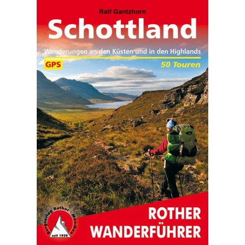 Skócia, német nyelvű túrakalauz - Rother
