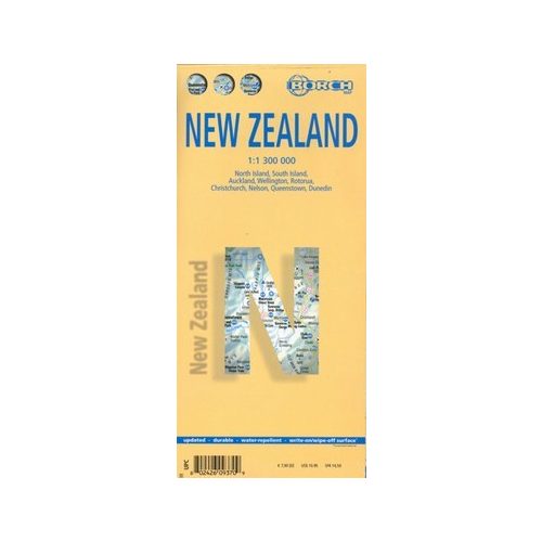 Új-Zéland térkép - Borch