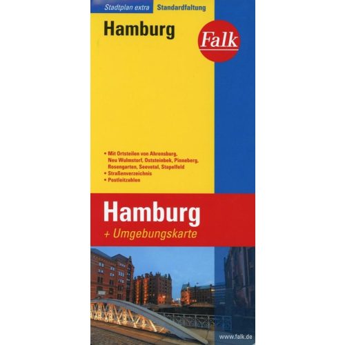 Hamburg, city map - Falk