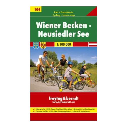 Bécsi-medence, Fertő kerékpártérkép (RK 104) - Freytag-Berndt