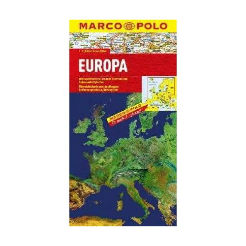 Európa domborzati térkép - Marco Polo