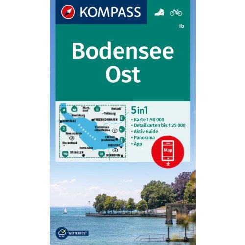 Bodensee (kelet) turistatérkép (WK 1b) - Kompass