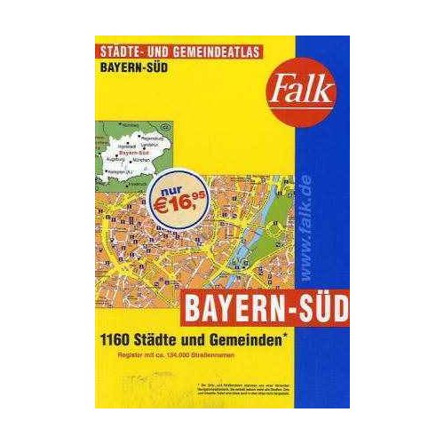 Dél-Bajorország minden városa atlasz - Falk