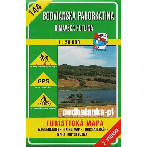 Bodvianska pahorkatina & Rimavská kotlina, hiking map (144) - VKÚ