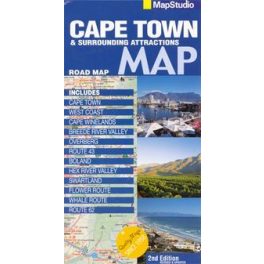 Cape Town & Surrounding Attractions térkép - Map Studio