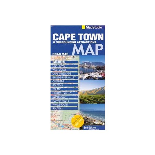 Cape Town & Surrounding Attractions térkép - Map Studio