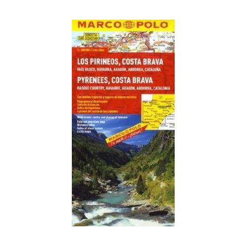 Pireneusok, Costa Brava térkép - Marco Polo