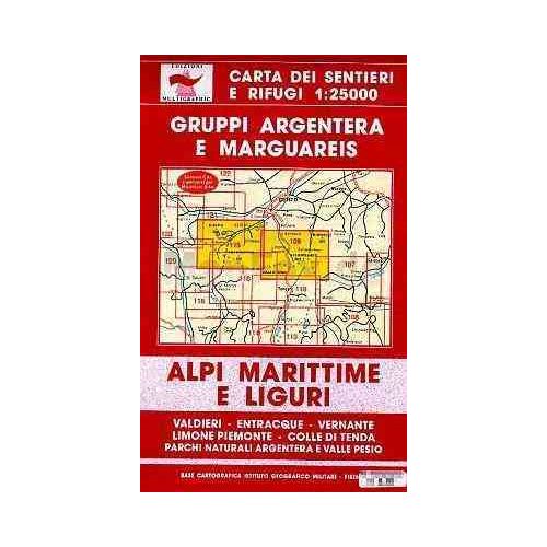Argentera NP - Valle Pesio - Colle di Tenda térkép (No 109/115) - Multigraphic 