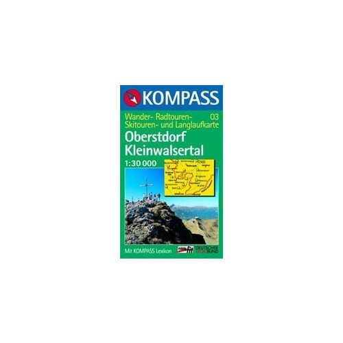 Oberstdorf, Kleinwalsertal turistatérkép (WK 03) - Kompass