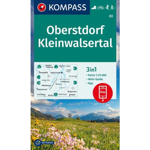 Oberstdorf & Kleinwalsertal, hiking map (WK 03) - Kompass