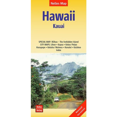 Hawaii: Kauai térkép - Nelles
