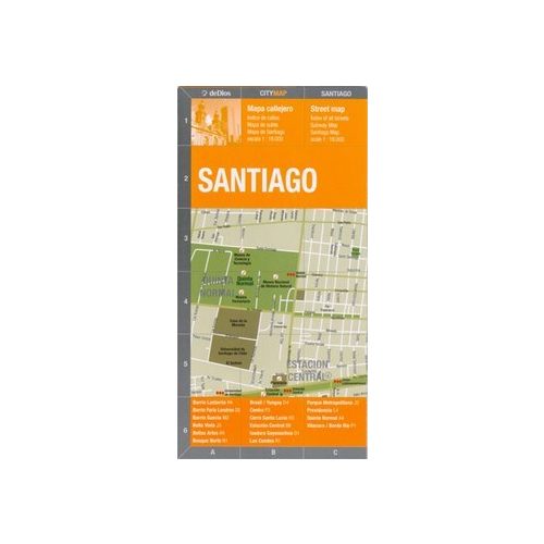 Santiago térkép - de Dios Editores 