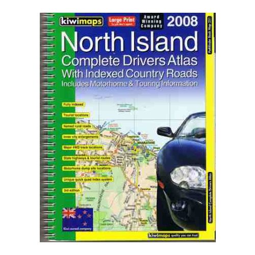 North Island autóatlasz - Kiwimaps
