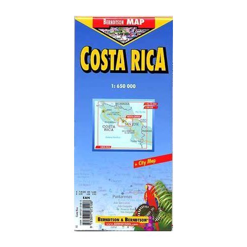 Costa Rica autótérkép - B & B
