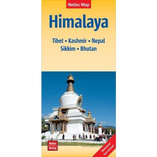 Himalayas, travel map - Nelles