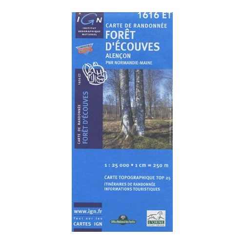 Forêt d'Ecouves / Alençon - IGN 1616ET