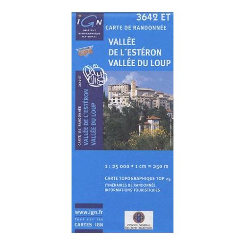 Vallée de L'Estéron / Vallée du Loup - IGN 3642ET