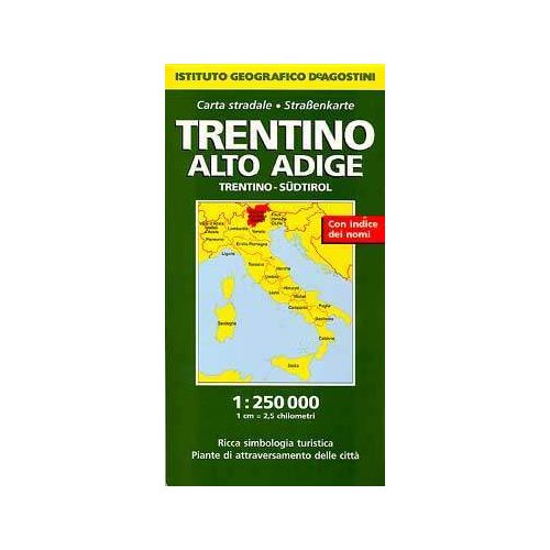 Trentino - Alto Adige / Südtirol autótérkép - De Agostini