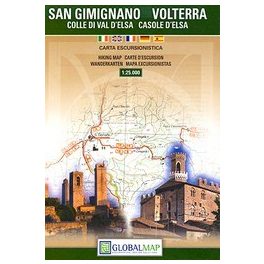 San Gimignano - Volterra térkép - LAC