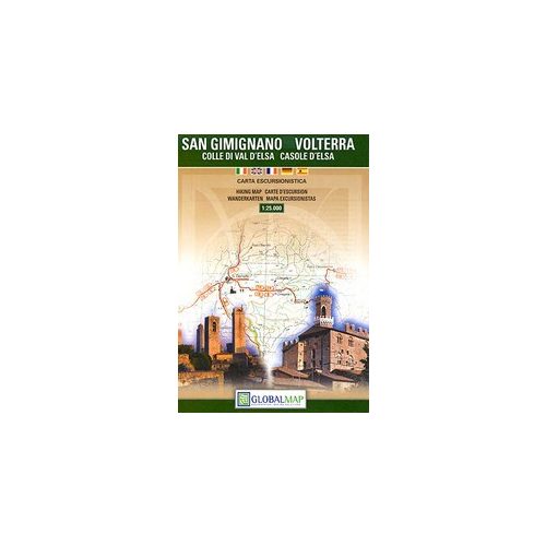 San Gimignano - Volterra térkép - LAC