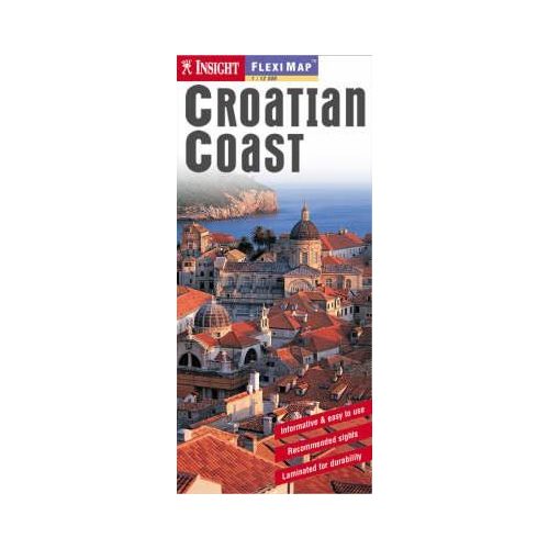 Horvát tengerpart laminált térkép - Insight