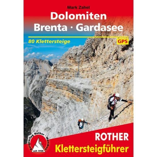 Dolomites, via ferrata guide in German - Rother