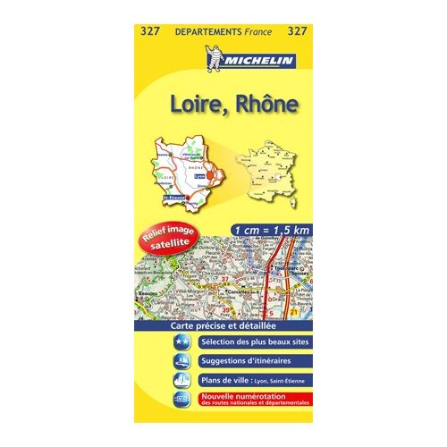 Loire & Rhône, travel map (327) - Michelin