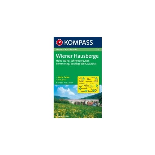 Wiener Hausberge, hiking map (WK 210) - Kompass