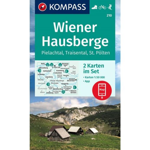 Wiener Hausberge turistatérkép szett (WK 210) - Kompass