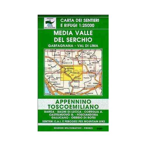 Media Valle del Serchio: Gafragnana - Val di Lima térkép (No 20) - Multigraphic 