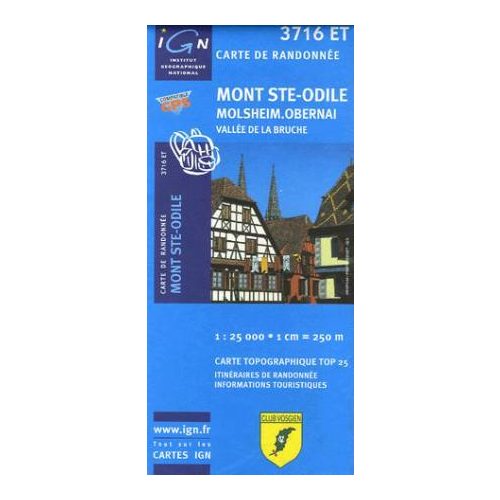 Mont-Sainte-Odile / Molsheim / Obernai / Vallée de la Bruche - IGN 3716ET