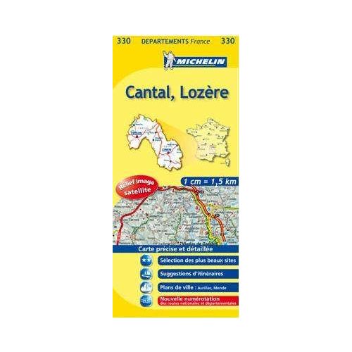 Cantal, Lozère (330) - Michelin