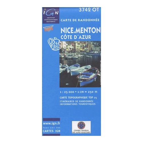 Nice / Menton / Côte d'Azur - IGN 3742OT