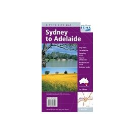 Sydney to Adelaide Hema City to City Road Maps - térkép