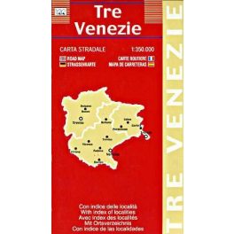 Tre Venezie autótérkép - LAC