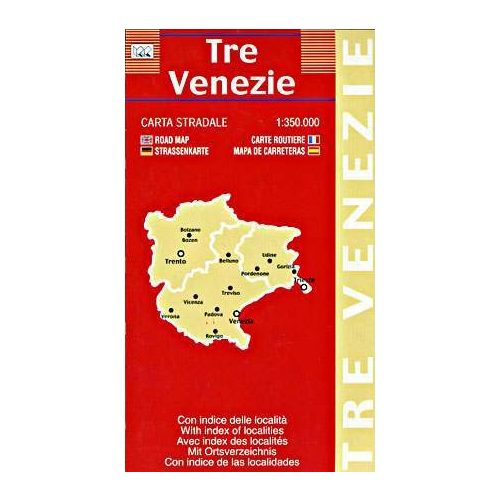 Tre Venezie autótérkép - LAC