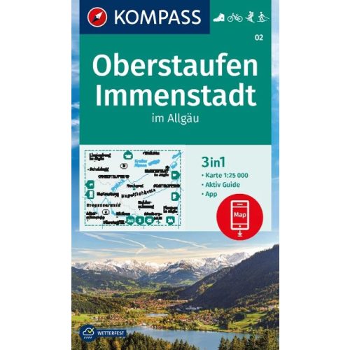 Oberstaufen & Immenstadt, hiking map (WK 02) - Kompass