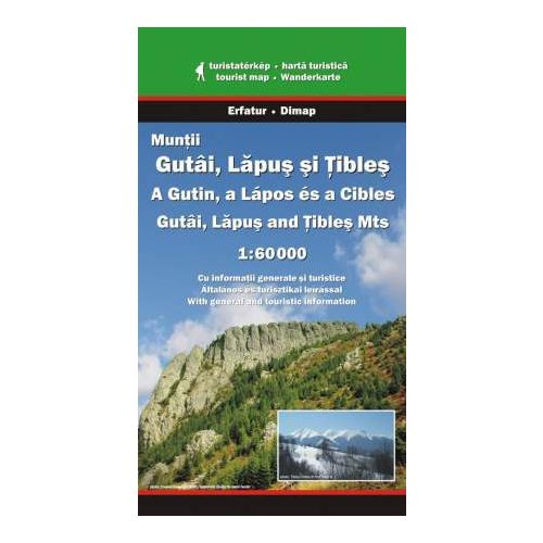 Gutâi, Lăpuş and Ţibleş Mountains, hiking map - Dimap & Erfatur