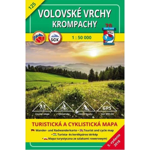 Volovské Mountains & Krompachy, hiking map (125) - VKÚ