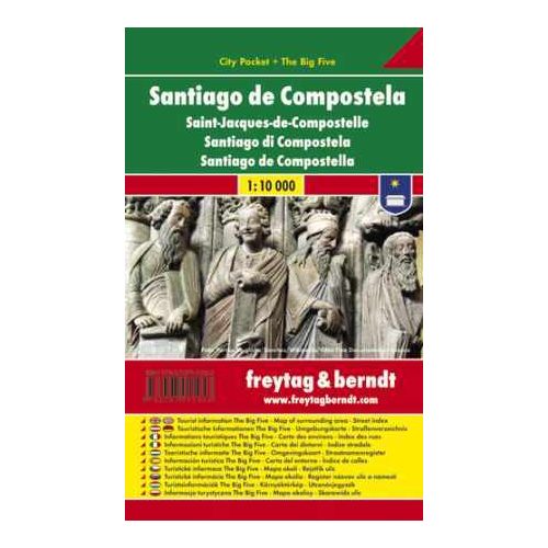 Santiago de Compostela zsebtérkép - Freytag-Berndt