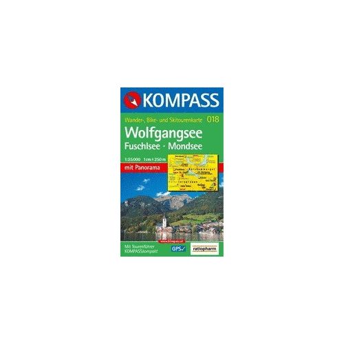 Wolfgangsee turistatérkép (WK 018) - Kompass