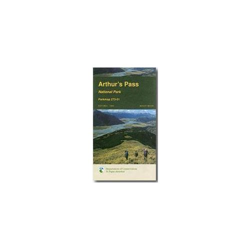 Arthur's Pass National Park turistatérkép - Dep. of Conservation