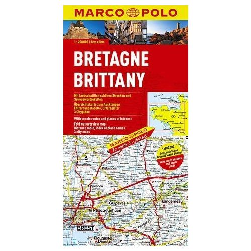 Bretagne autóstérkép - Marco Polo