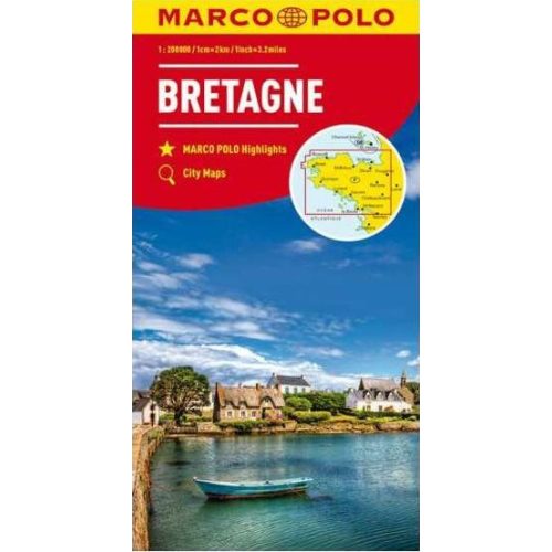 Bretagne autóstérkép - Marco Polo
