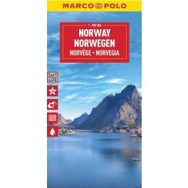 Norvégia térkép - Marco Polo